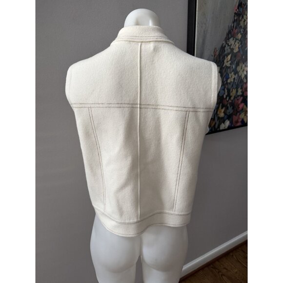 One Grey Day Preston Vest in Ivory XS - Picture 4 of 4